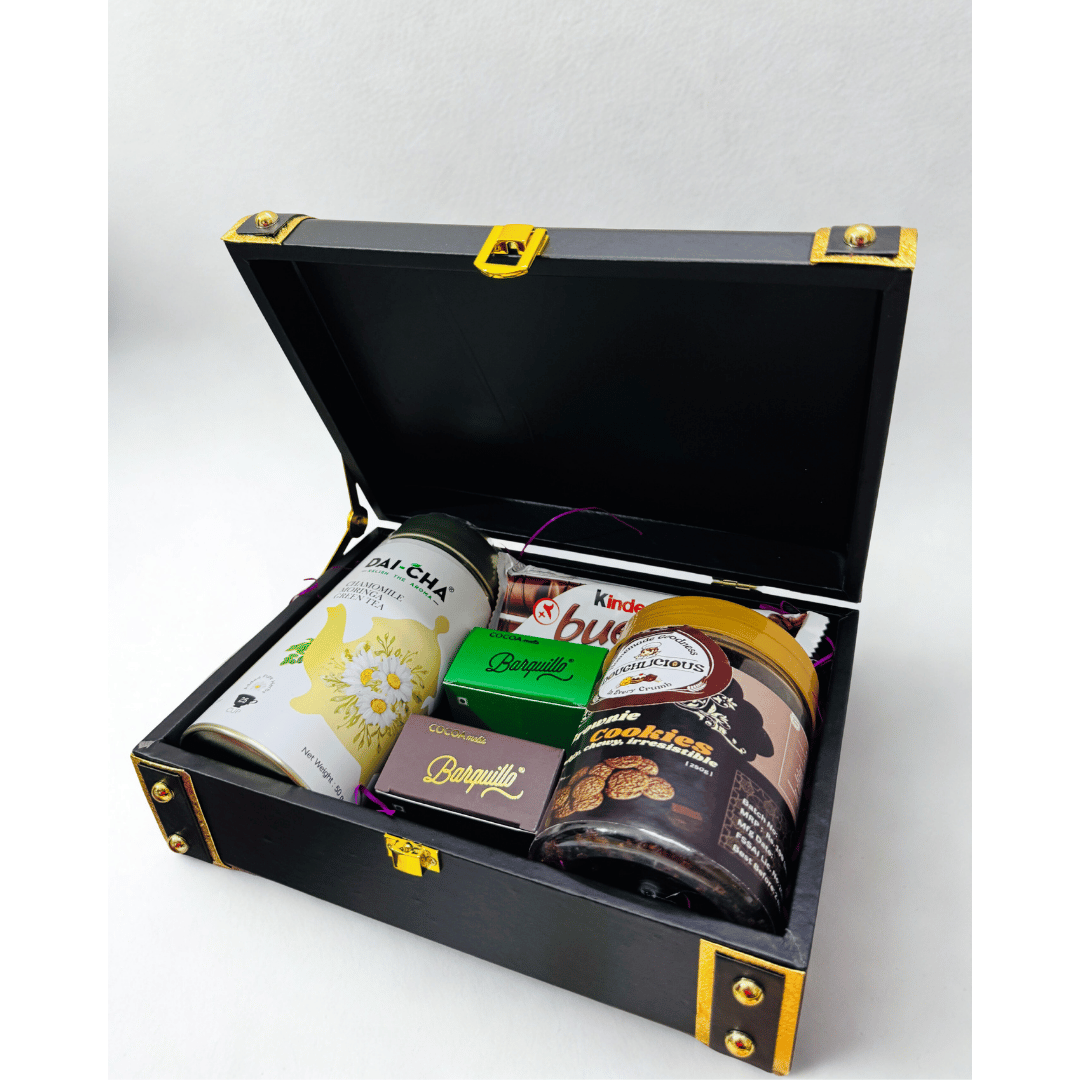 Luxury Truck Box Gift Hamper โ DAI-CHA & Twinings Teas, Kunafa, Protein Bars, Premium Chocolates & Gourmet Cookies | Corporate & Festive Gifting
