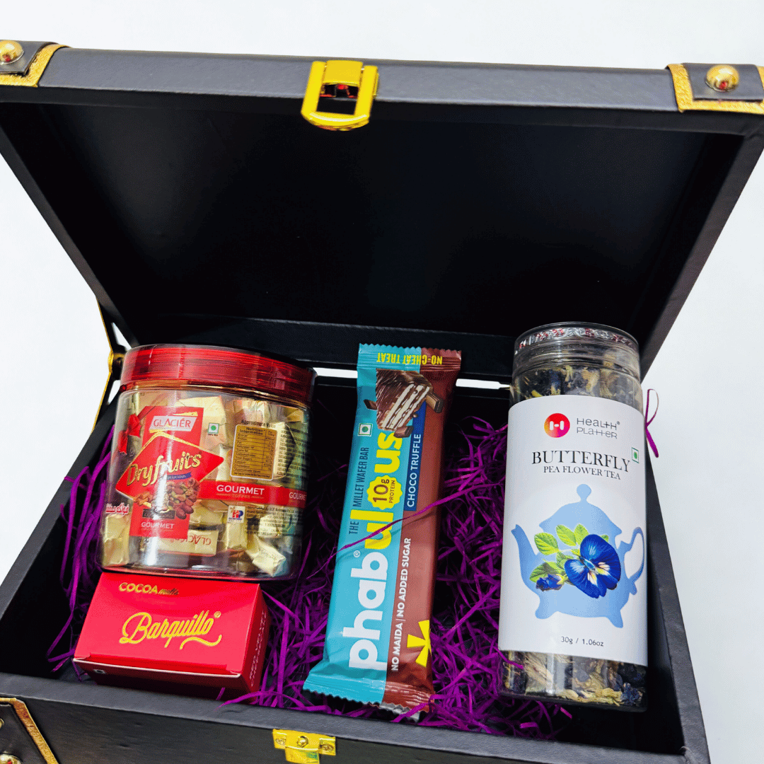 Luxury Truck Box Gift Hamper โ DAI-CHA & Twinings Teas, Kunafa, Protein Bars, Premium Chocolates & Gourmet Cookies | Corporate & Festive Gifting