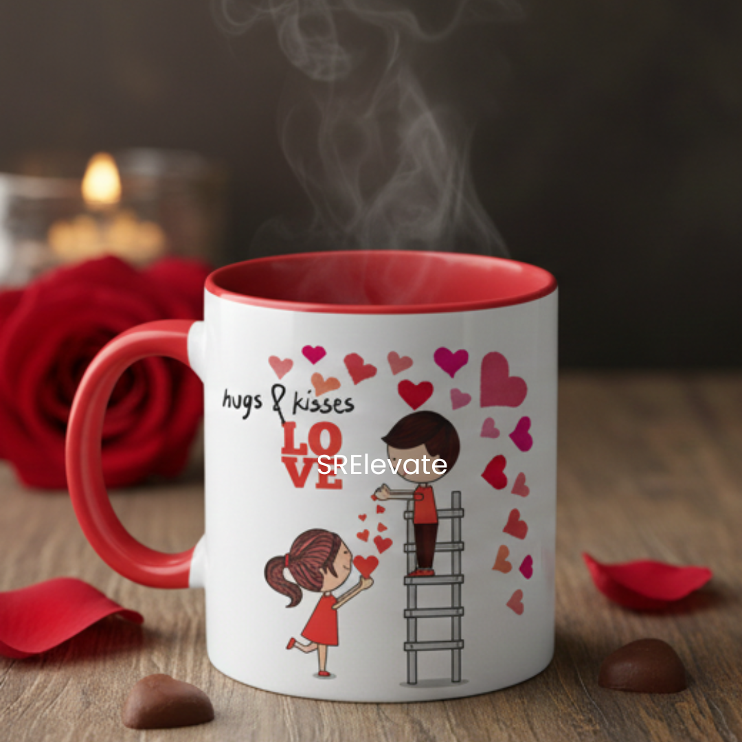 Hugs & Kisses-Magic Coffee Mug