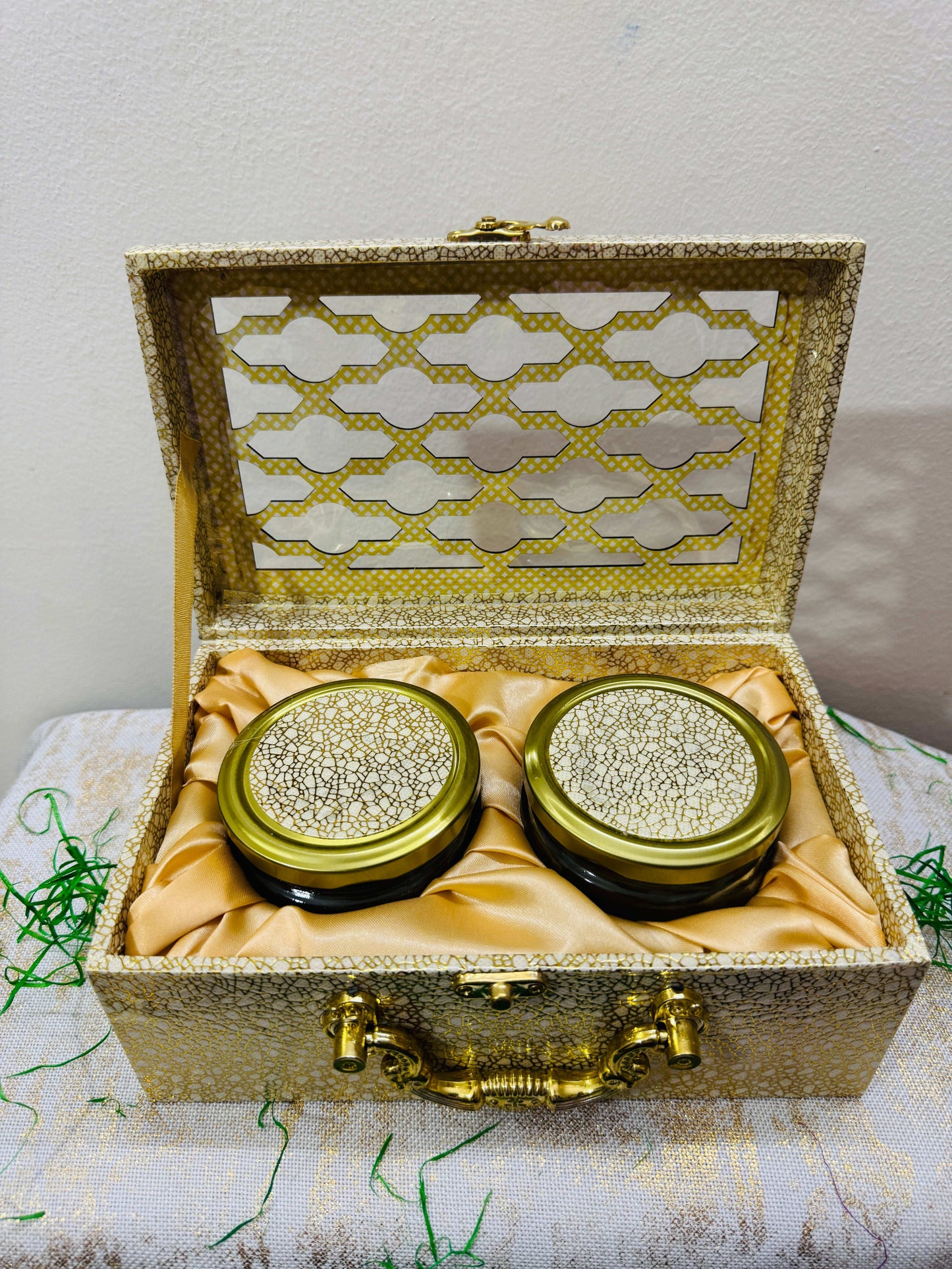 Luxury Suitcase Style 2-in-1 Jar Gift Hamper | Premium Chocolates, Dates & Customizable Gifting Box