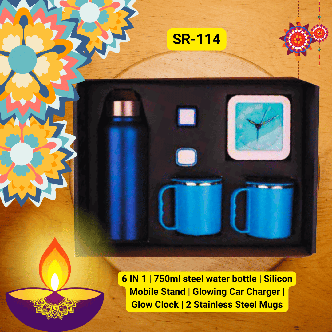 6 IN 1 | Premium Corporate Diwali Gift Set | Bulk Custom Corporate Gifts for Employees & Clients