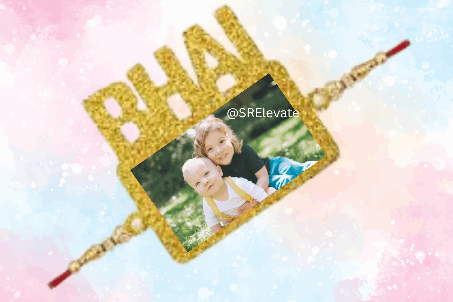 Personalized Photo Rakhi for Brother – Custom BHAI Name Rakhi with Your Image | Raksha Bandhan 2025 Gift