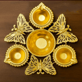 Powder Coated Iron Urli Bowl – 7, 10, 12 Inch Decorative Flower Urli, Floating Diya Urli  | GS127