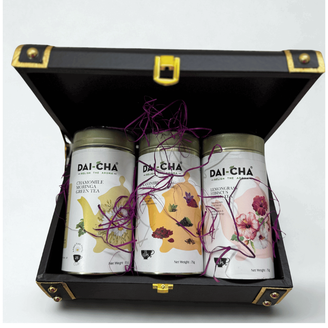 Luxury Truck Box Gift Hamper – DAI-CHA & Twinings Teas, Kunafa, Protein Bars, Premium Chocolates & Gourmet Cookies | Corporate & Festive Gifting