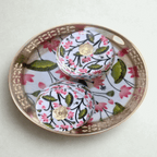 Pichwai Basket with Meena Print & 2 Jars – Festive Gift Hamper (8” & 10”) | GS122