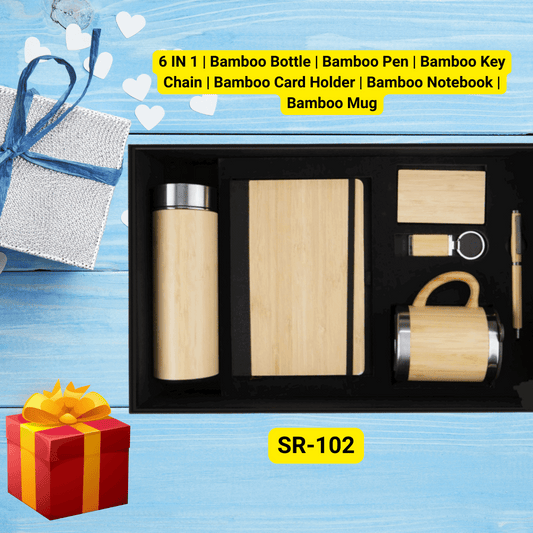 Premium 6-in-1 Bamboo Corporate Gift Set | Eco-Friendly Employee Joining Kit | Limited Stock – Enquire Now!