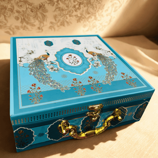 Royal Indulgence 4 IN 1 Jar Box Gift Hamper – Luxury Chocolates, Kunafa from Dubai, Protein Bar & Custom Festive Gifting