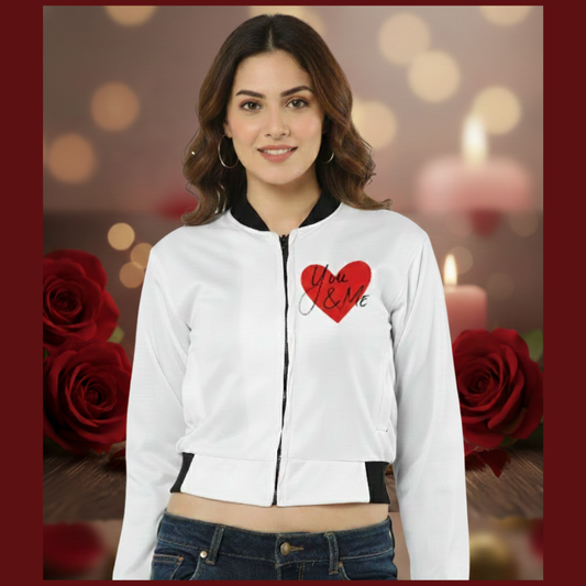 You & Me-Women's Bomber Jacket
