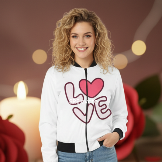 LOVE-Women's Valentine Special Bomber Jacket