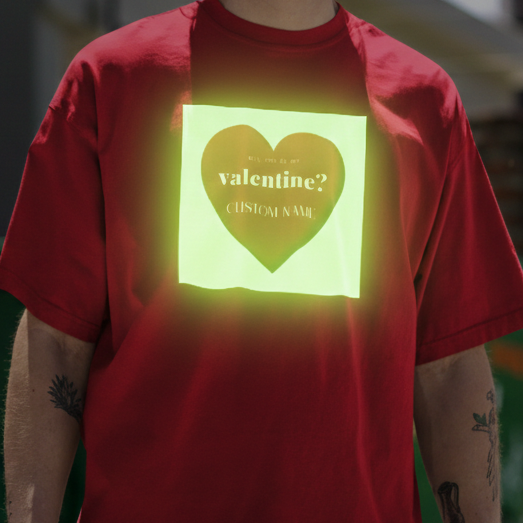 Personalized Glow in the Dark Oversized T-Shirt