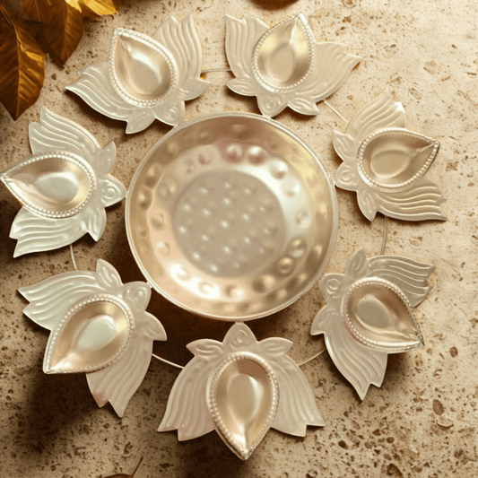 Powder Coated Iron Urli Bowl – 10 Inch Decorative Flower Urli, Floating Diya Urli