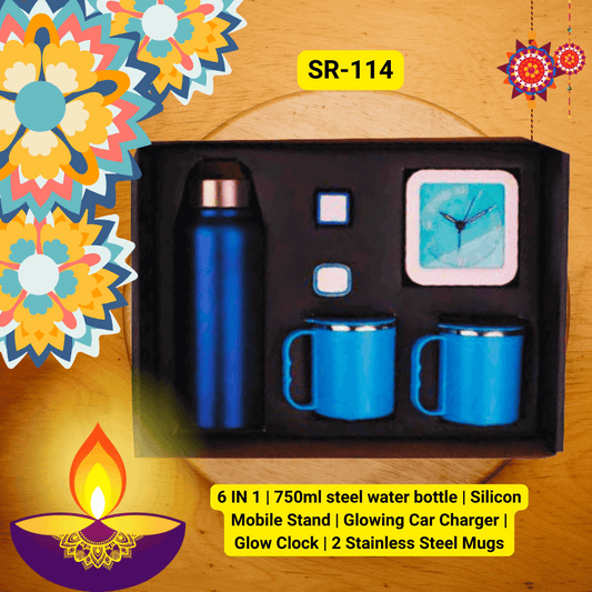6 IN 1 | Premium Corporate Diwali Gift Set | Bulk Custom Corporate Gifts for Employees & Clients