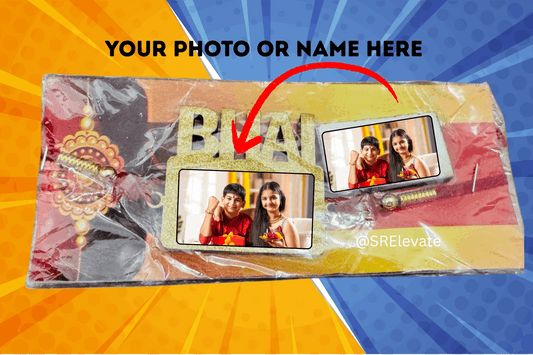 Personalized Photo Rakhi for Brother – Custom BHAI Name Rakhi with Your Image | Raksha Bandhan 2025 Gift